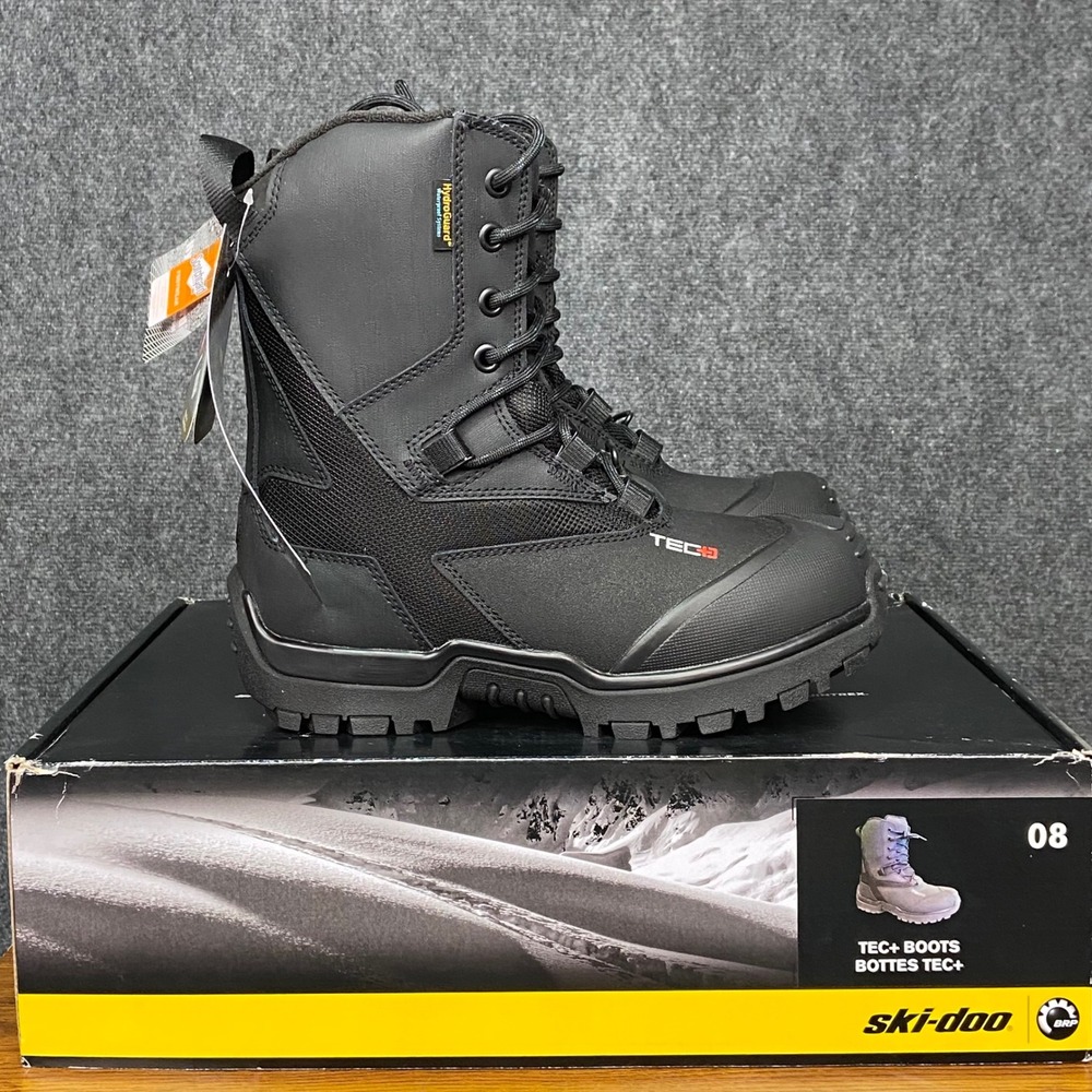 Ski-Doo‎ TEC+ Boots Size 8 EU41 Black Waterproof Primaloft Insulated Unisex NWT - Picture 2 of 14